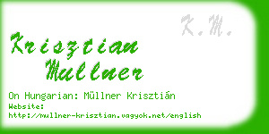 krisztian mullner business card