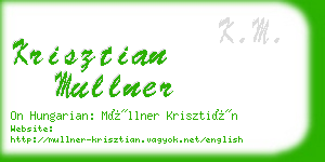 krisztian mullner business card